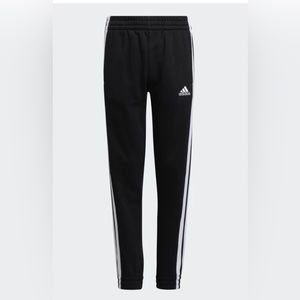 Adidas three stripe boys joggers.